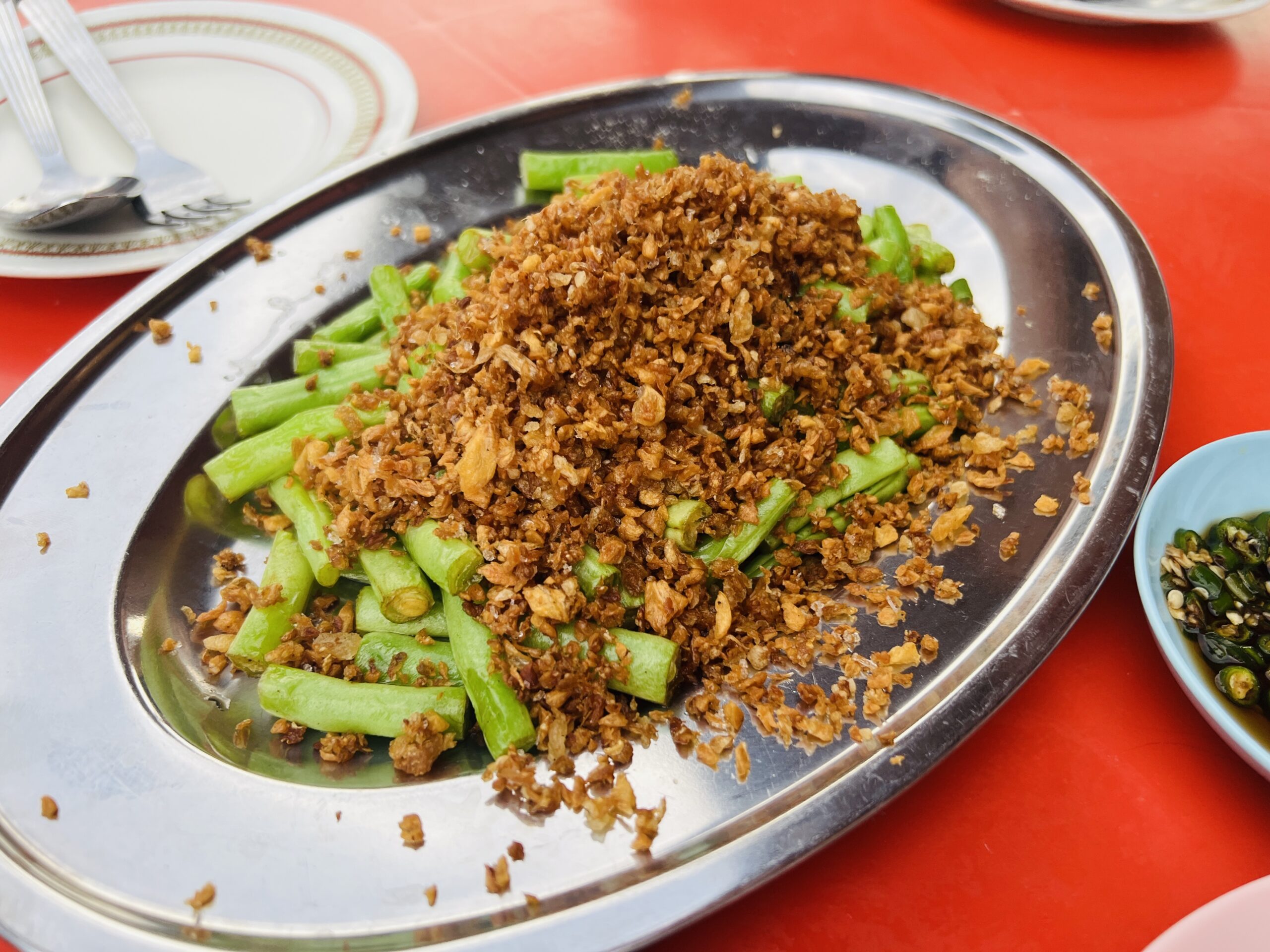 Kedai Minuman Ah Kneong Kedai Minuman Ah Kneong 亚强美食中心 - Restaurant Front 餐馆 - Fried Radish with French Bean 菜脯四季豆