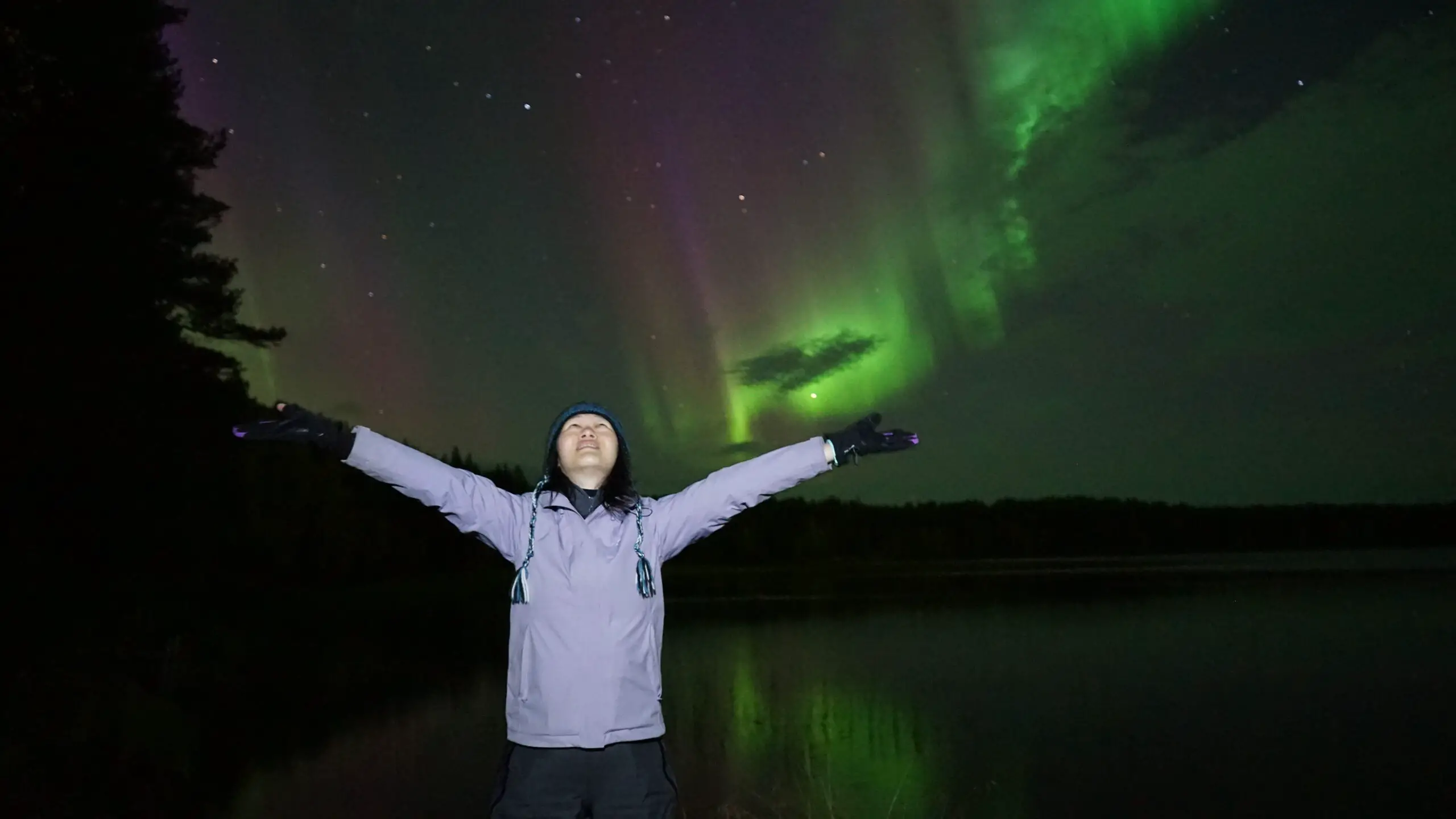 Northern Lights in Finland 罗瓦涅米北极光 3
